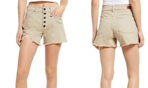Whetherly shorts Delon high rise long tan 32 14